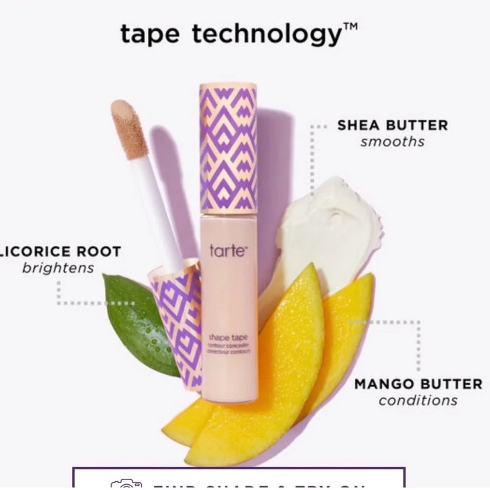 NEW Tarte Shape Tape Contour Concealer longwear Light Medium Flamingo charm